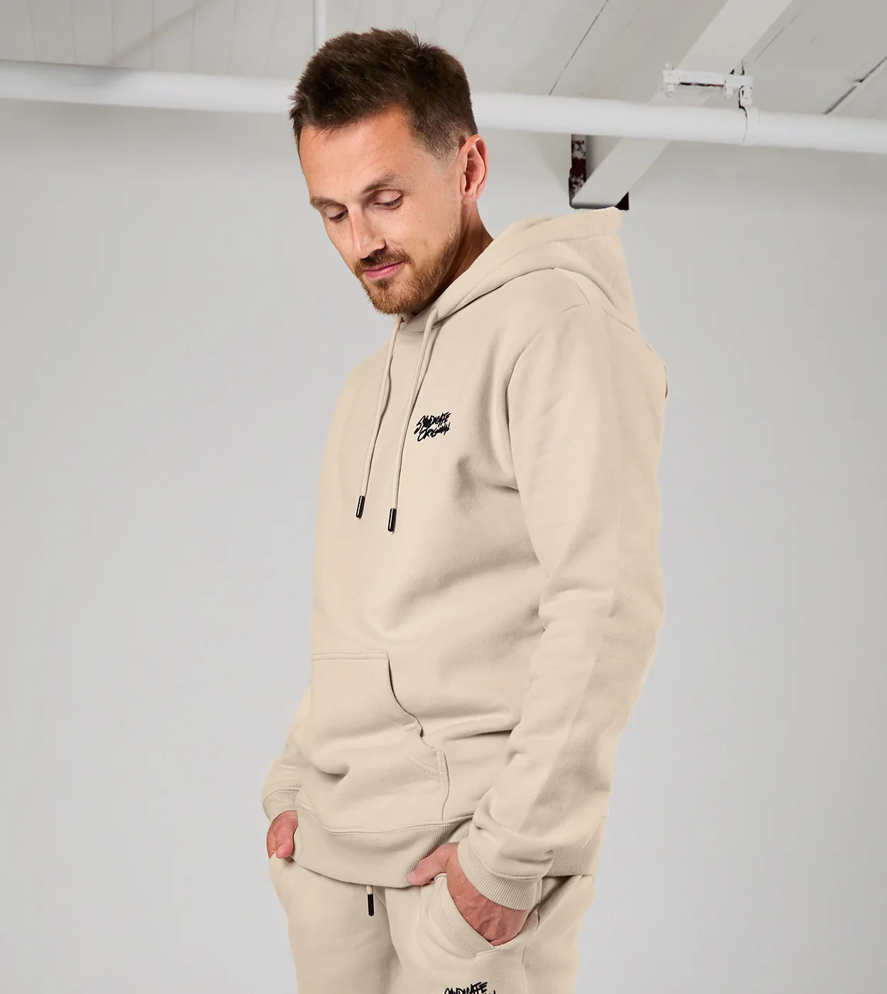 Logo Hoodie Sand - Image 3
